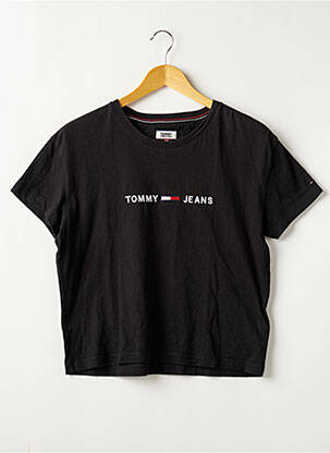T-shirt noir TOMMY HILFIGER pour femme