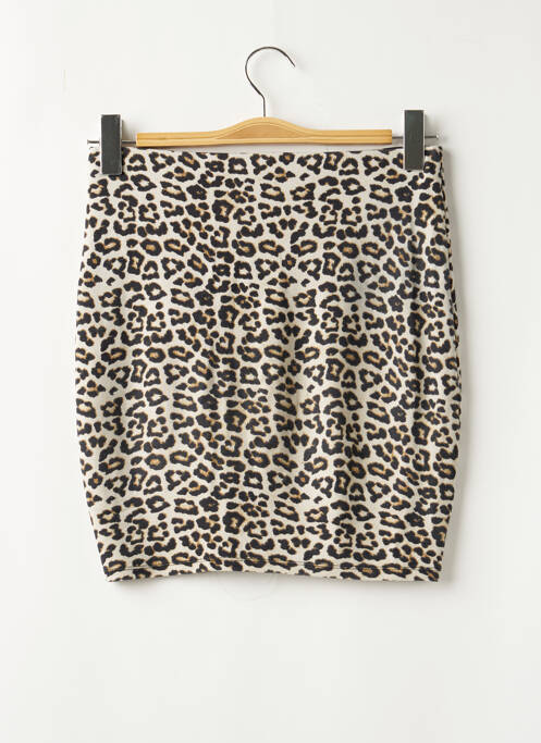 Jupe courte beige AMISU pour femme