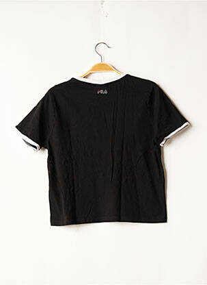 T-shirt coupe droite manches courtes noir FILA femme