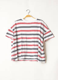 T-shirt coupe droite manches courtes bleu TOMMY HILFIGER femme
