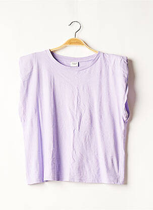 T-shirt violet JACQUELINE DE YONG pour femme