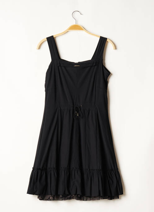 Robe mi-longue doublure fines bretelles noir VOODOO femme