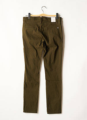 Pantalon droit stretch taille normale vert PLEASE femme