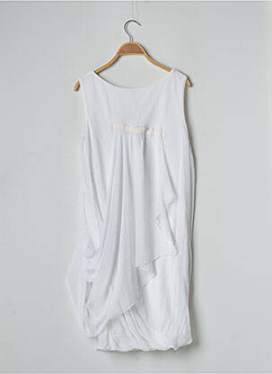 Robe mi-longue sans manche sans manche blanc COP COPINE femme
