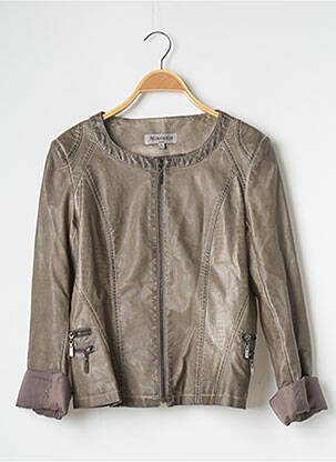 Veste Simili Cuir MOUVANCE Femme Occasion Veste Simili Cuir