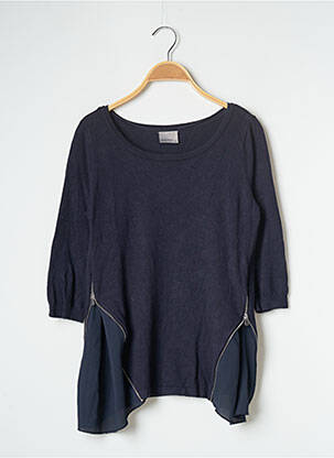 Top stretch manches 3/4 bleu VERO MODA femme