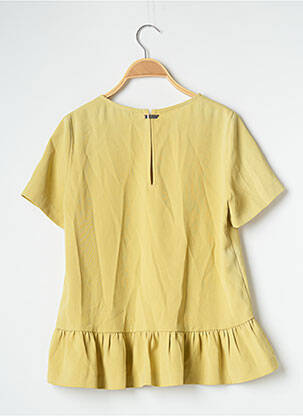 Top stretch manches courtes jaune SUNCOO femme
