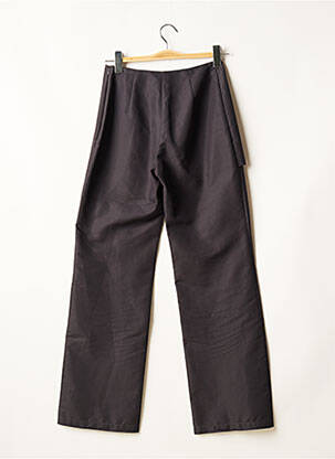 Pantalon large fermeture zip latéral taille normale gris KOOKAI femme