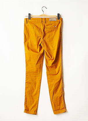 Pantalon chino broderie galons latéraux taille normale jaune LPB femme