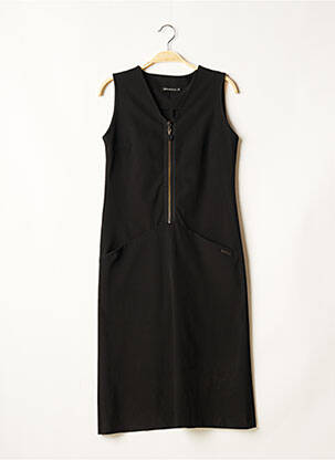 Robe mi-longue sans manche sans manche noir DIPLODOCUS femme