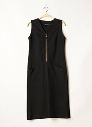 Robe mi-longue sans manche sans manche noir DIPLODOCUS femme