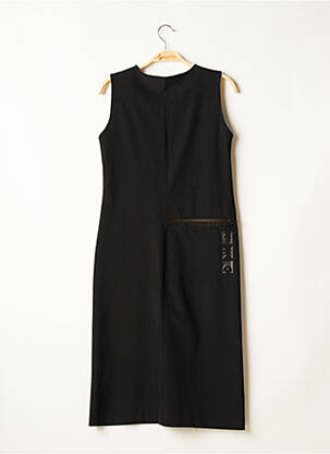 Robe mi-longue sans manche sans manche noir DIPLODOCUS femme