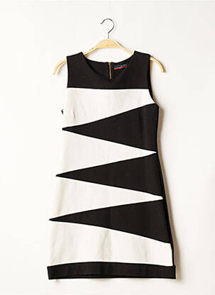 Robe courte sans manche sans manche noir LA CITY femme
