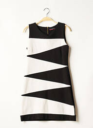 Robe courte sans manche sans manche noir LA CITY femme