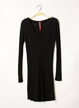 Robe mi-longue manches longues manches longues noir I.CODE (By IKKS) femme