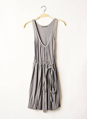 Robe mi-longue sans manche sans manche gris LPB femme