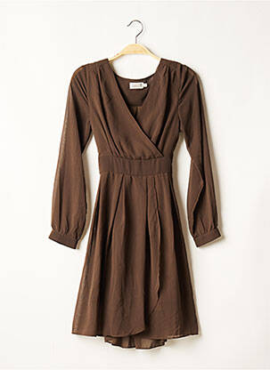 Robe courte marron MOLLY BRACKEN pour femme
