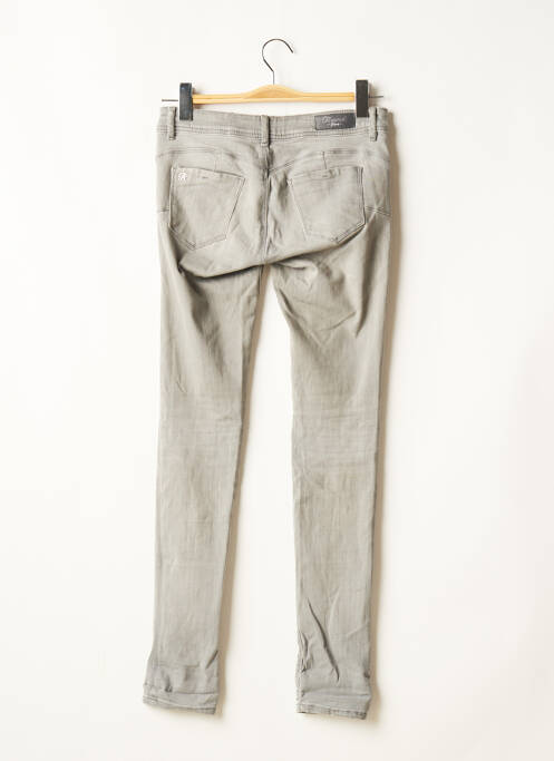Jeans coupe slim stretch taille basse gris KAPORAL femme
