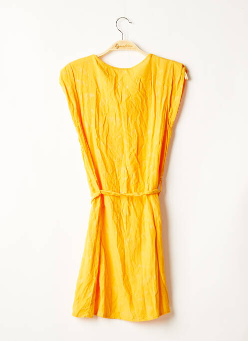 Robe courte jaune FLAMANT ROSE pour femme