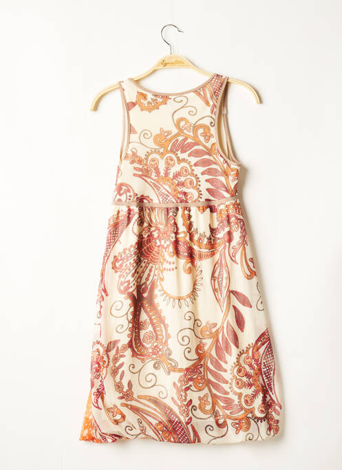 Robe mi-longue beige MISS CAPTAIN pour femme