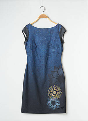 Robe courte manches courtes manches courtes bleu DESIGUAL femme