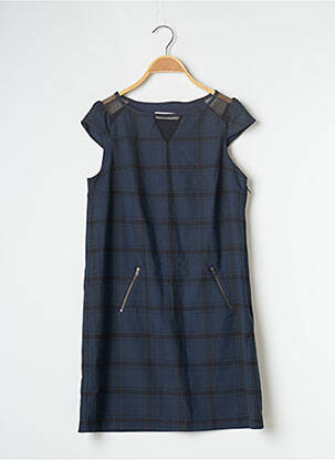 Robe courte manches courtes manches courtes bleu NAF NAF femme
