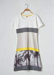 Robe mi-longue manches courtes manches courtes gris SANS MARQUE femme