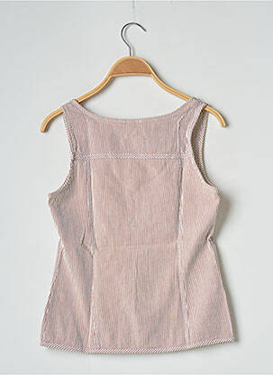 Top col carré sans manche rose SOMEWHERE femme
