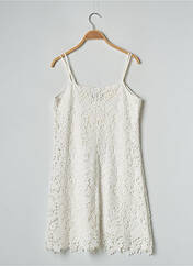 Robe courte blanc LITTLE MISS BY CAPTAIN TORTUE pour femme seconde vue