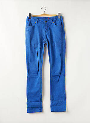 Pantalon slim stretch taille normale bleu ONADO femme