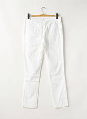 Pantalon slim blanc MADE IN ITALY pour femme seconde vue