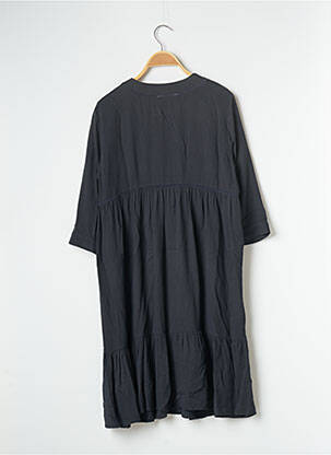 Robe mi-longue manches courtes manches courtes noir AN GEL N femme
