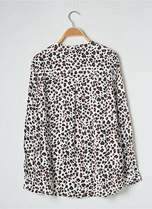 Blouse manches longues manches longues marron EMA BLUE'S femme