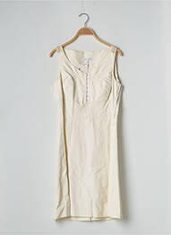 Robe mi-longue sans manche sans manche beige VOODOO femme