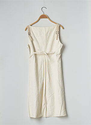 Robe mi-longue sans manche sans manche beige VOODOO femme