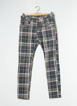 Pantalon slim vert PLACE DU JOUR pour femme