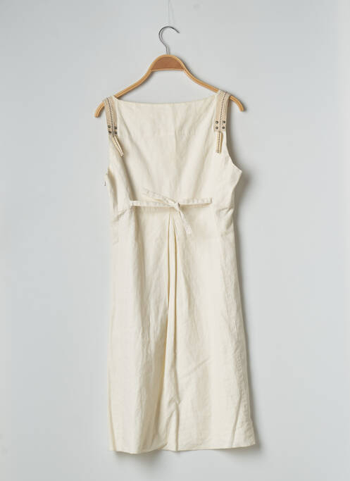 Robe mi-longue sans manche sans manche beige VOODOO femme