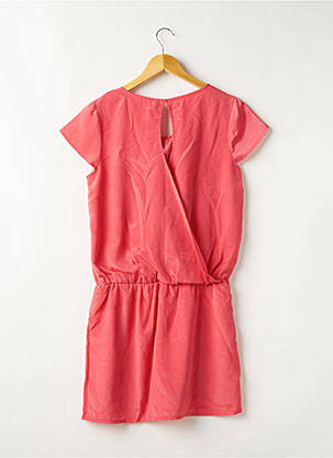 Robe courte coupe fluide manches courtes rose BONOBO femme