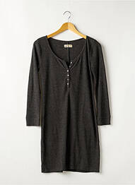 Robe courte manches longues manches longues gris HOLLISTER femme