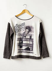 Sweat-shirt gris BENSON & CHERRY pour femme seconde vue