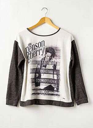 Sweat-shirt gris BENSON & CHERRY pour femme
