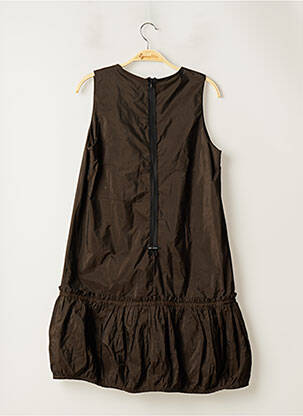 Robe mi-longue sans manche sans manche marron COP COPINE femme
