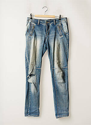Jeans coupe slim slim taille normale bleu PLACE DU JOUR homme