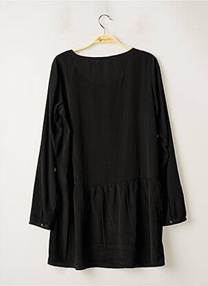 Robe courte manches longues manches longues noir DDP femme