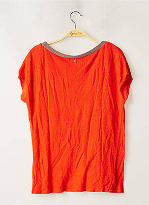 Top stretch manches courtes orange SUD EXPRESS femme