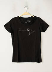 T-shirt noir CALVIN KLEIN pour femme seconde vue