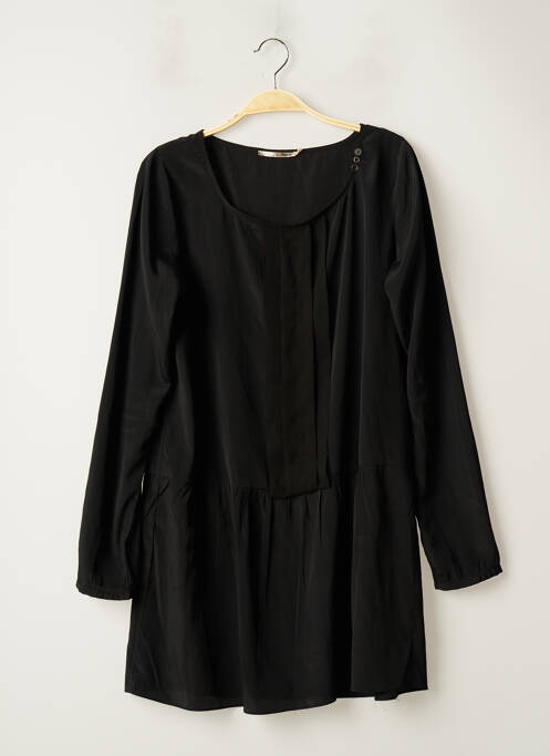 Robe courte manches longues manches longues noir DDP femme