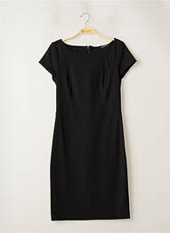 Robe mi-longue fermeture zippée au dos manches courtes noir PENNYBLACK femme