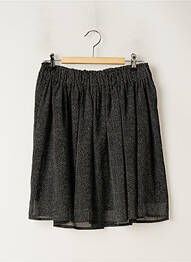 Jupe courte coupe droite noir ICHI femme
