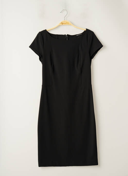 Robe mi-longue fermeture zippée au dos manches courtes noir PENNYBLACK femme